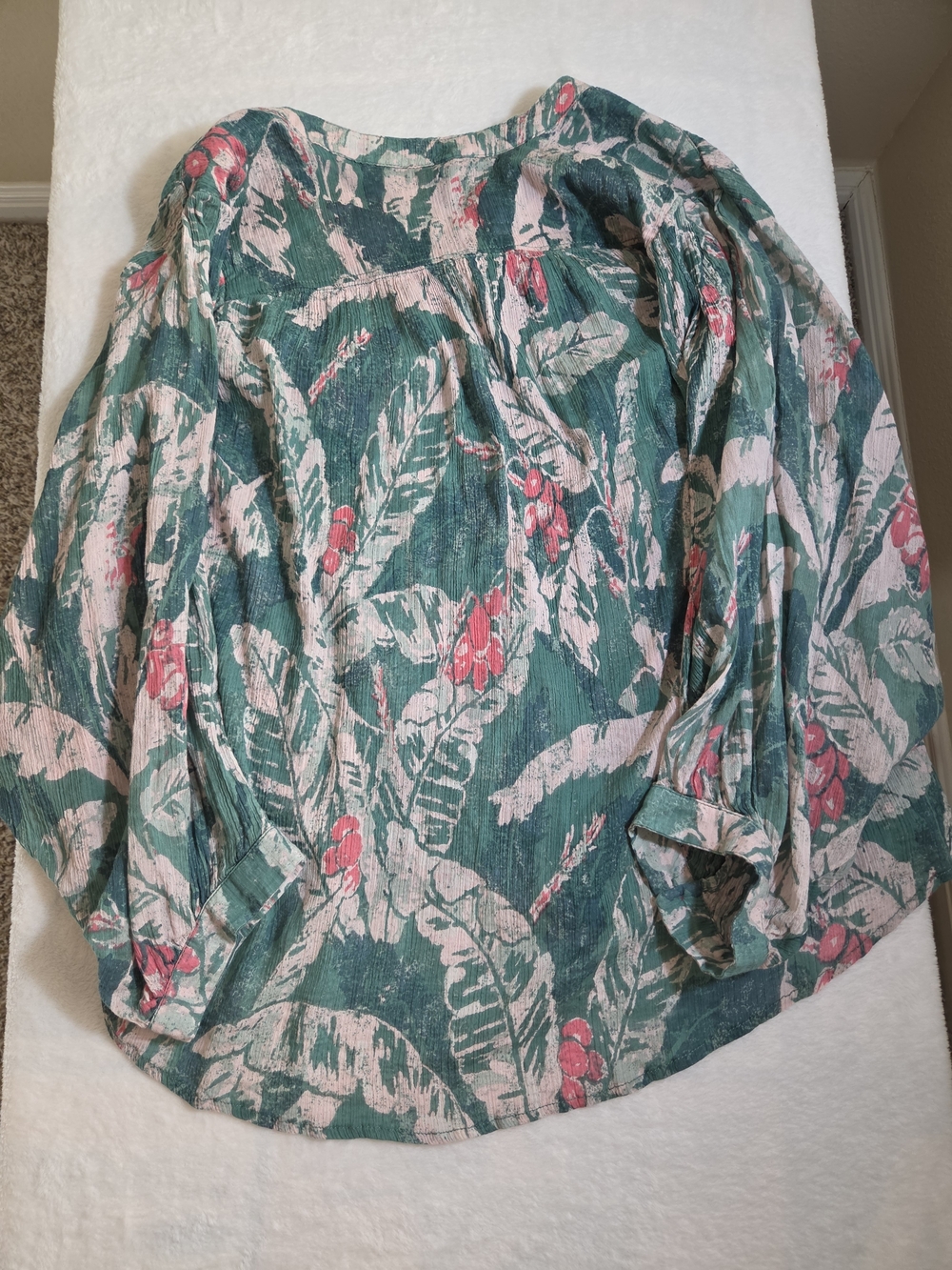 Anthropologie Pilcro Sidney Batwing Blouse 100% Cotton Size L - Picture 9 of 9